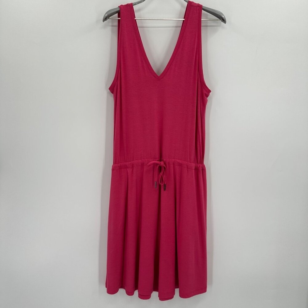 Sweaty Betty Take It Easy Tayberry Pink Tie Waist Dress sz S NWT